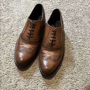 Brown Leather Oxfords Made in Italy